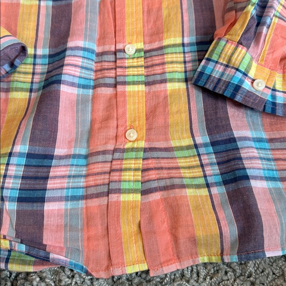 Women’s Pastel Plaid Button Down Shirt (XL) - Picture 2 of 8